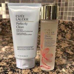 Estée Lauder SALE! Perfectly Clean Cleanser & Micro Essence Sakura Ferment